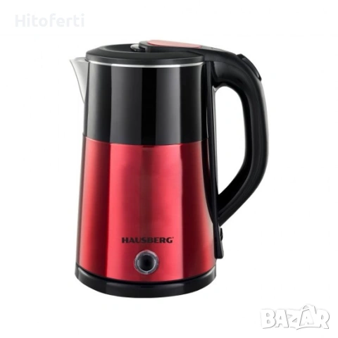 ЕЛЕКТРИЧЕСКА СТОМАНЕНА КАНА HAUSBERG HB-3618, снимка 2 - Кани - 53787857