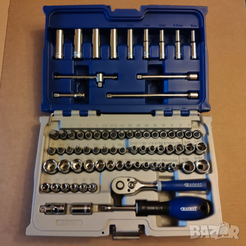 EXPERT BY FACOM 1/4 drive гедоре /гидория 73части къси дълги вложки камъни комплект