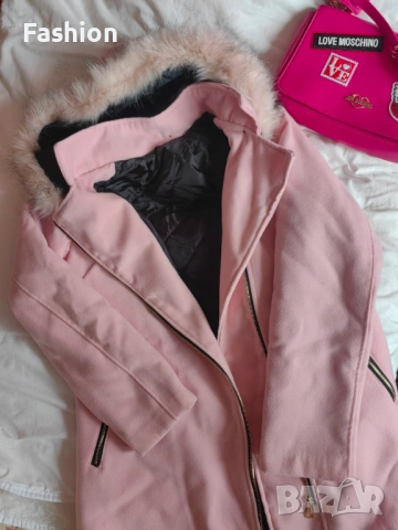 Розово палто ХС размер