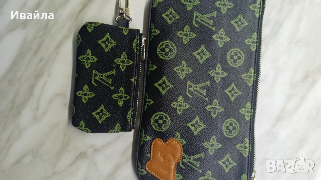 нов комплект мини чанта и портмоне Louis Vuitton , снимка 8 - Чанти - 51632326