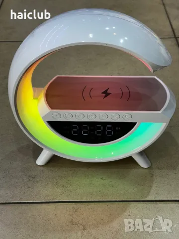 Бзжична Led лампа със зарядно и високоговорител/ Wireless led lamp, снимка 3 - Други - 48163740