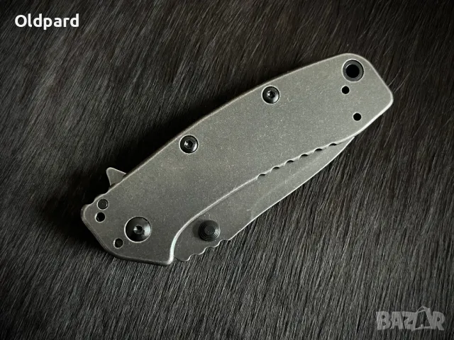 Мощен джобен сгъваем нож Kershaw Cryo 2 Hinderer Framelock (1556BW), снимка 6 - Ножове - 48694016