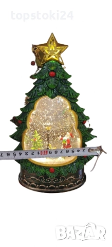 Светеща коледна елха с въртящ сняг, снимка 5 - Други стоки за дома - 52352866