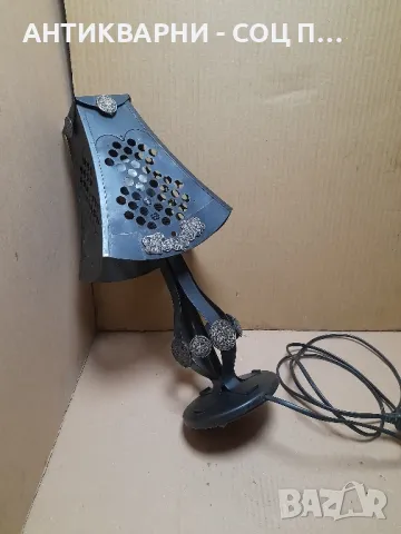 Стара Метална Настолна Лампа., снимка 6 - Антикварни и старинни предмети - 48299755