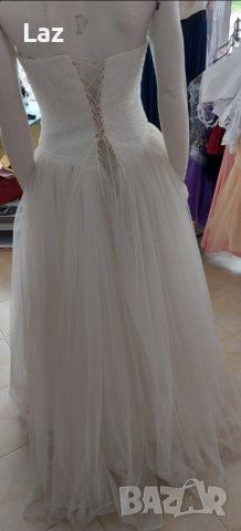 ултра сияеща сватбена рокля с обем, снимка 8 - Сватбени рокли - 39109965