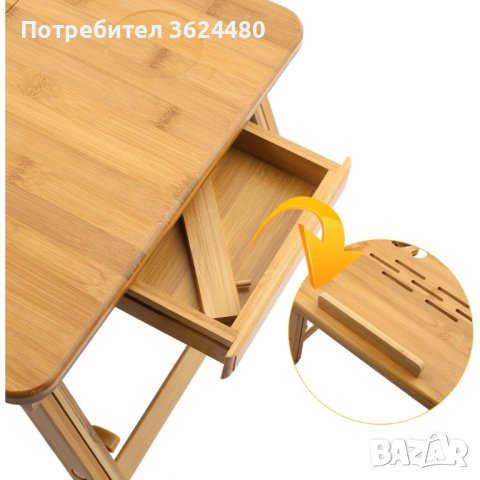 4002 Бамбукова масичка, снимка 3 - Други стоки за дома - 41607701