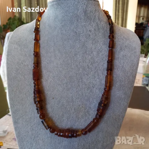 Мъжко кехлибарено колие , снимка 3 - Колиета, медальони, синджири - 48123981