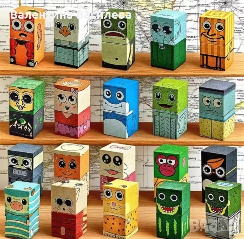 Магнитни фигури животни и магнитни подложки