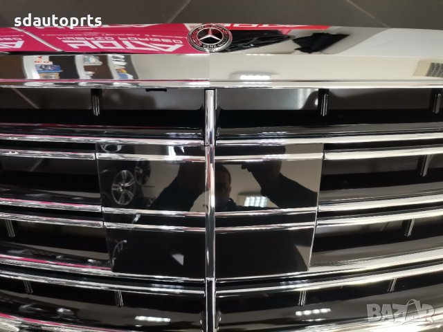 Нова Централна Решетка Mercedes S Facelift W222 Lift AMG 63 65 S63, снимка 4 - Части - 35739780