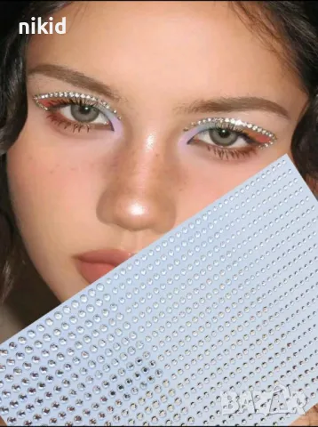 3d ситни камъчета камъни самозалепващи декоративни за лице очи нокти украса декор, снимка 5 - Други - 46991026