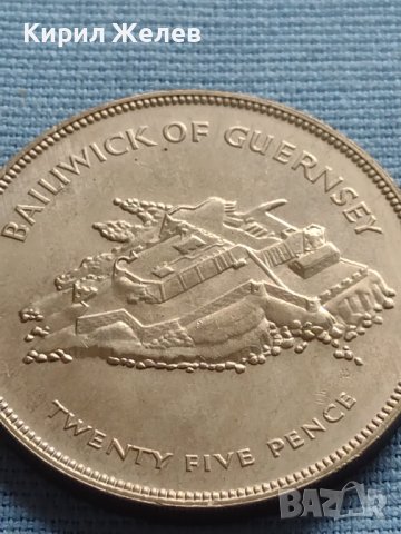 Монета 25 пенса 1977г. Великобритания 25г. От възкачването на Кралица Елизабет втора 40432, снимка 6 - Нумизматика и бонистика - 42697749