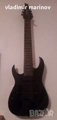 8 струнна електрическа китара Ibanez RG8L Black  за лява ръка, снимка 4 - Китари - 48198210