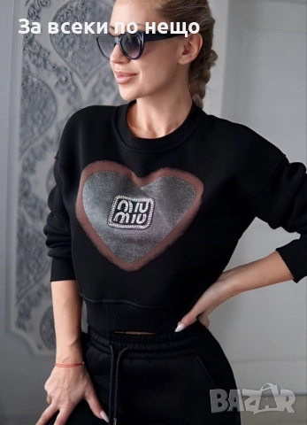 Miu Miu Дамски Черен Комплект Миу Миу Код S348, снимка 2 - Спортни екипи - 52437554