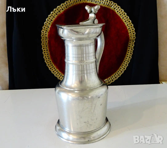 Калаена кана с капак 1.4 кг.,Цюрих Швейцария. , снимка 3 - Антикварни и старинни предмети - 53772536