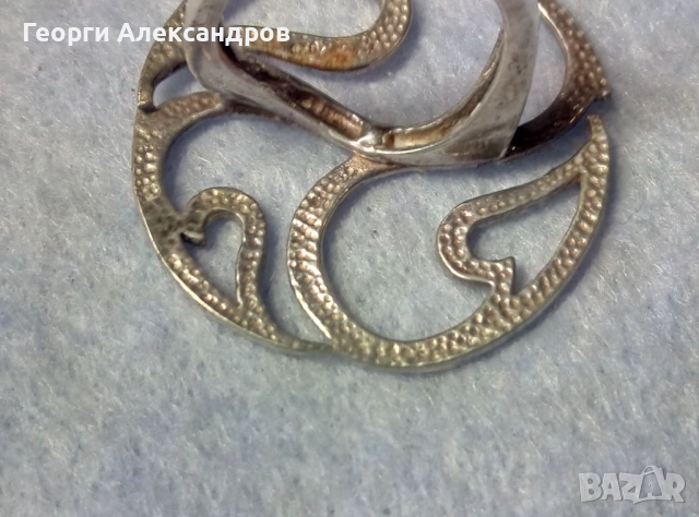 Великолепен Стилен ОГРОМЕН СРЕБЪРЕН ПРЪСТЕН АРТ Дизайн СРЕБРО 925, снимка 14 - Пръстени - 52776093