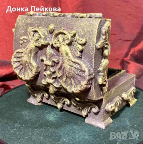 Ръчно изработена кутия за бижута малък размер, снимка 5 - Декорация за дома - 48722296