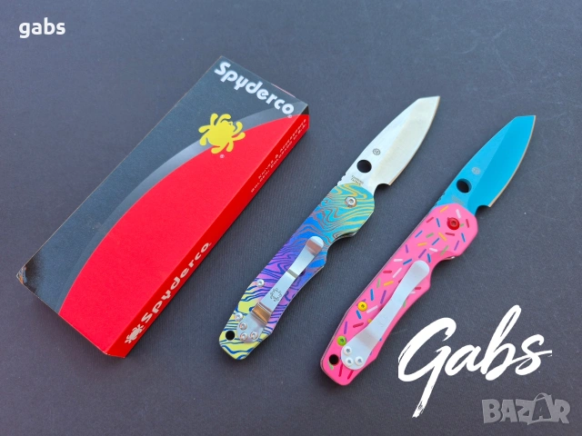 Сгъваем нож Spyderco C240 Smock,два цвята, снимка 17 - Ножове - 53476640
