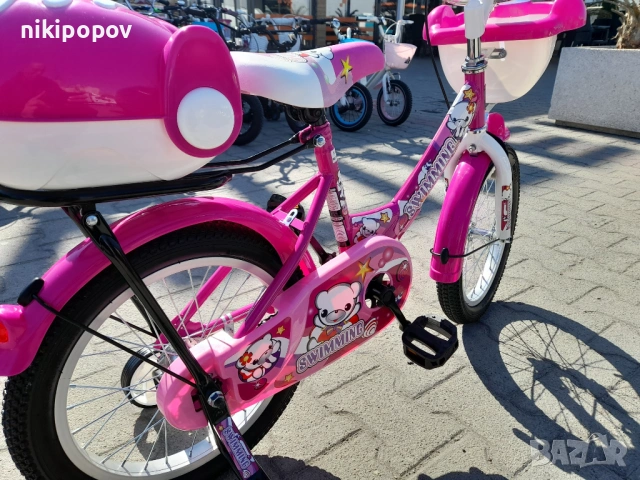 MONI Велосипед 16" 1682 розов, снимка 3 - Велосипеди - 53759530