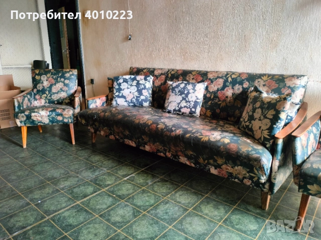 Холна гарнитура 2 фотьойла и 2 таботерки , снимка 10 - Дивани и мека мебел - 53695018