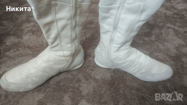 Адидас-кожени ботуши 38-39 номер-Виетнам, снимка 3 - Дамски ботуши - 39083985