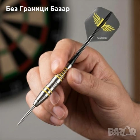 Нови Професионални стоманени дартс 2BA стрели – интегрирани пера и стебла, снимка 6 - Други спортове - 53745308