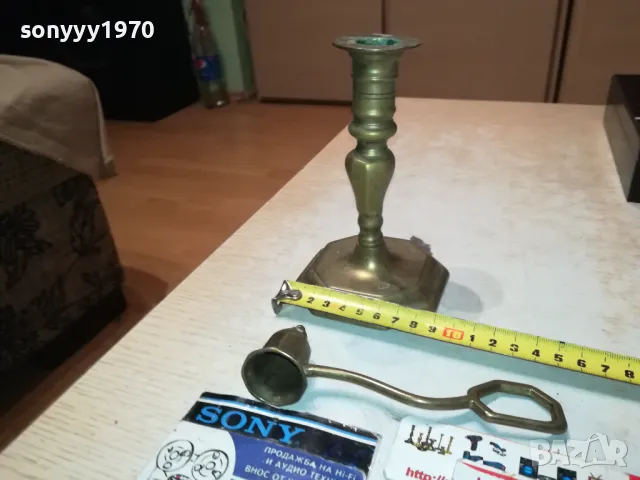 МЕД МЕСИНГ 2БР  ОТ ФРАНЦИЯ 1811241542, снимка 3 - Антикварни и старинни предмети - 48013283