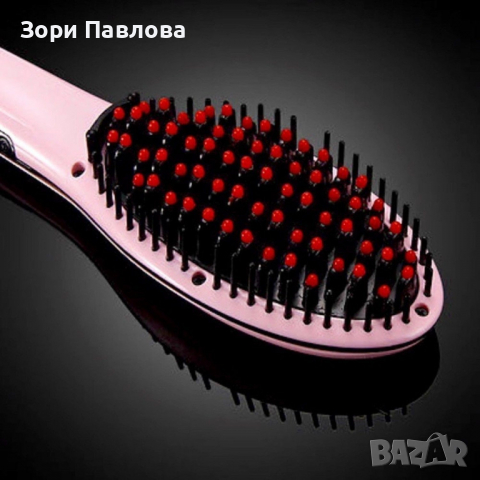 Йонизираща четка за изправяне и изсушаване на коса, снимка 2 - Преси за коса - 36220213