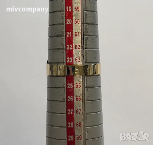 Златен Пръстен 2.34гр. Размер - 64., снимка 5 - Пръстени - 51332073