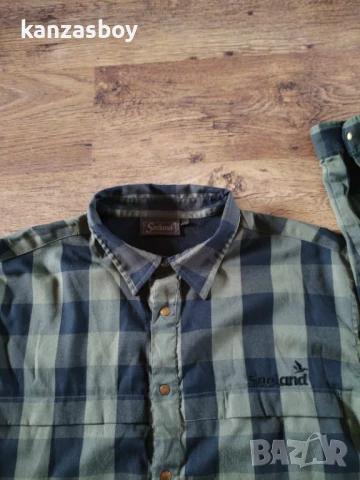 Seeland Highseat shirt in Hunter green - мъжка ловна риза КАТО НОВА 2ХЛ , снимка 3 - Ризи - 51272843