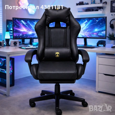 Премиум геймърски стол с масажна функция