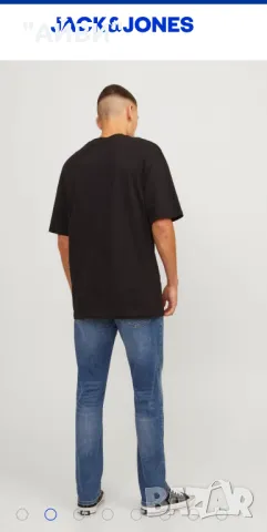 JACK & JONES Мъжки еластични дънки, снимка 3 - Дънки - 47355952