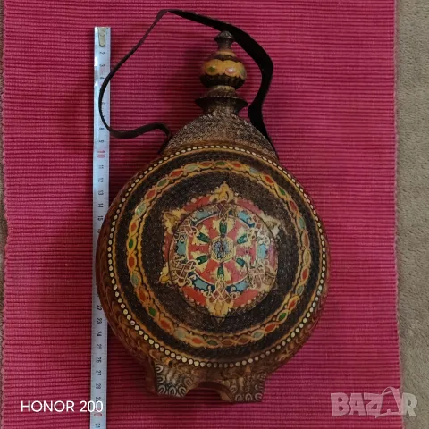 Стара дървена бъклица. , снимка 3 - Антикварни и старинни предмети - 56233034