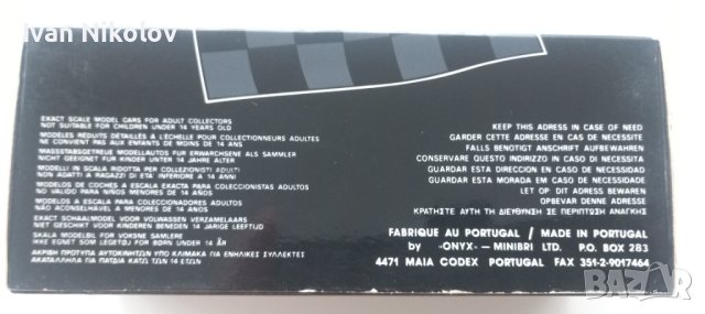 1/43 Tyrell-Ford 019 Jean Alesi by Onyx с автограф от Алези!, снимка 4 - Фен артикули - 41462849