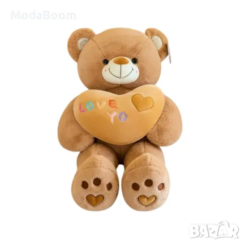 Голямо плюшено мече, със сърчице, снимка 5 - Плюшени играчки - 48905192
