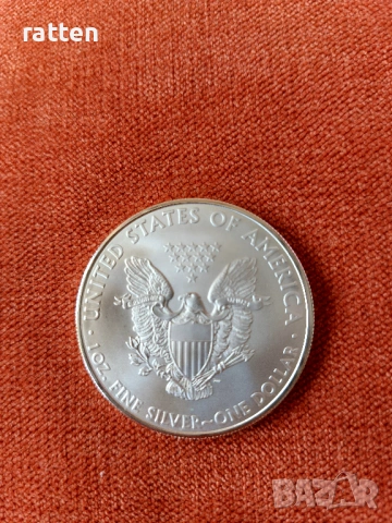 Инвестиционно сребро, монета Американски Орел, снимка 2 - Нумизматика и бонистика - 53440191