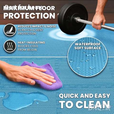 Комплект постелки за фитнес bemaxx - 18 бр, снимка 7 - Други стоки за дома - 53761054