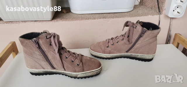 Боти Gabor Естествен велур 36.5н., снимка 10 - Дамски боти - 52281312