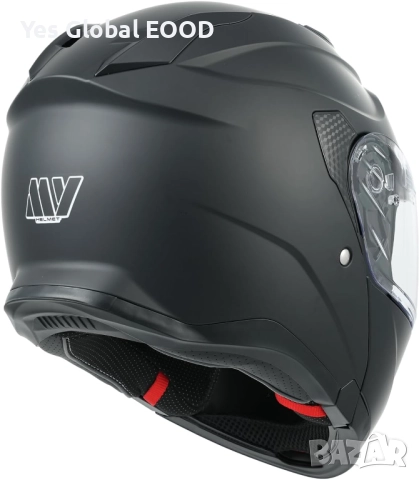 Мотористка каска MY 935, модулна, двойно стъкло, ECE 22.06 BLACK N1, снимка 4 - Аксесоари и консумативи - 51910188
