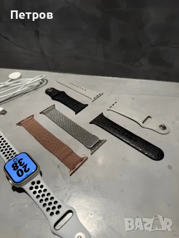 95% батерия! КАТО ЧИСТО НОВ Apple Watch 7 41 mm GPS Nike + подаръци, снимка 11 - Смарт часовници - 56004998