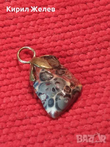СТАР ПЕНДАНТ - САРДОНИКС с БРОНЗОВ ОБКОВ РЕТРО БИЖУ МЕДАЛЬОН 3694, снимка 9 - Антикварни и старинни предмети - 35666179