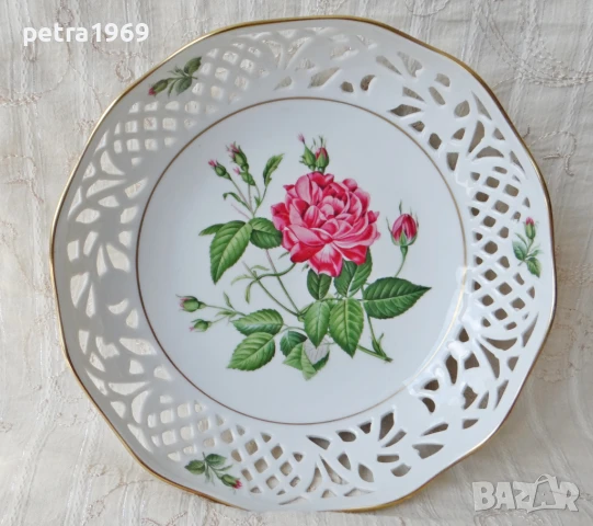 Порцеланова ажурна купа, фруктиера на Schumann Arzberg