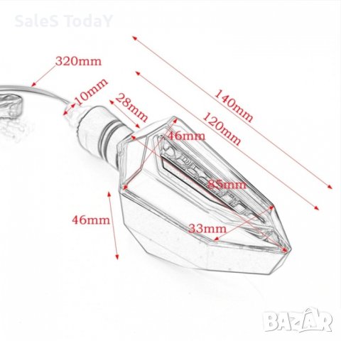 Светлини за мотор, Диодни LED мигачи и дневни светлини за мотор, скутер, снимка 6 - Аксесоари и консумативи - 32057849