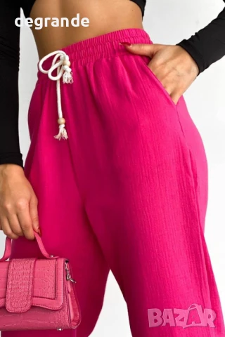 Дамска спортен панталон цвят циклама, снимка 2 - Спортни екипи - 51128953