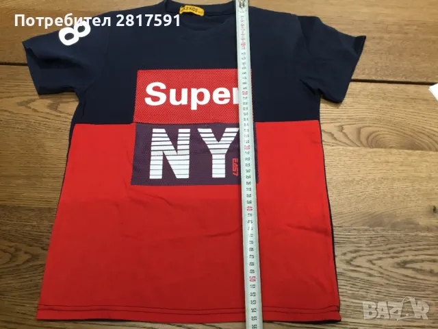 Детска тениска J.N.S. kids, размер 152 тъмно синьо и червено, снимка 4 - Детски тениски и потници - 47485812