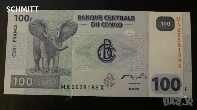 АФРИКА - КОНГО 100 ФРАНКА