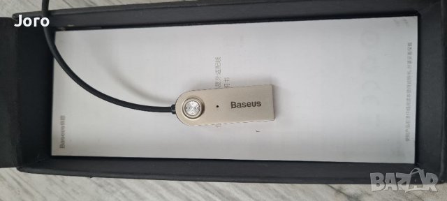  wv polo passat rns 510 rcd 310 аудио адаптер Baseus USB Bluetooth 5.0, AUX, Червен, снимка 3 - Bluetooth слушалки - 41492495