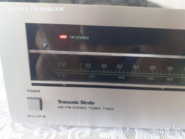 TRANSONIC STRATO T 4004 STEREO TUNER VINTAGE MADE IN JAPAN , снимка 2 - Ресийвъри, усилватели, смесителни пултове - 41512036