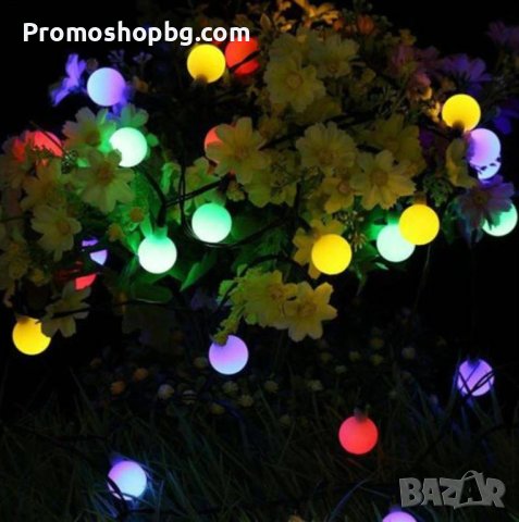 Последен брой! Соларни лампички тип гирлянд,  7 метра, 8 режима на светене, снимка 2 - Соларни лампи - 41461530