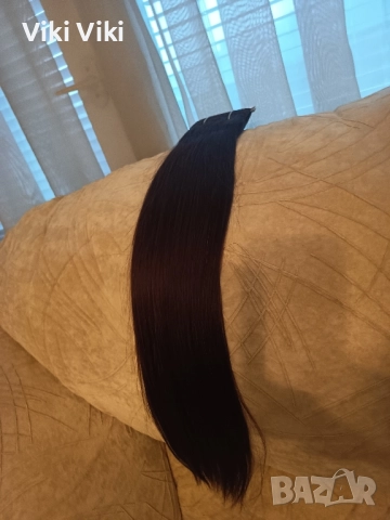 Естествена европейска коса 55см.100гр., снимка 6 - Аксесоари за коса - 51934065