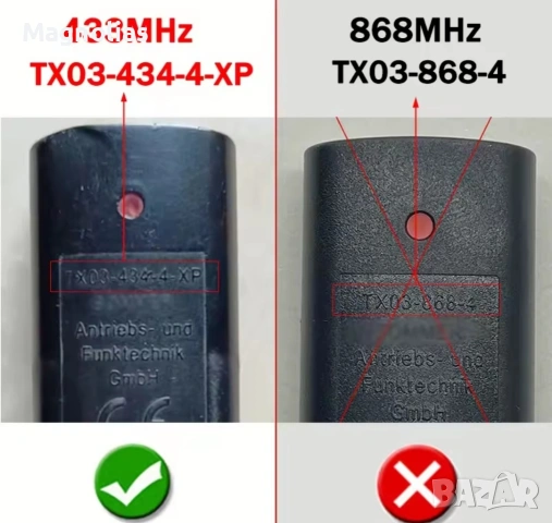 Дистанционно управление Sommer 434.42 Mhz за гаражни врати, порти, рампи, снимка 5 - Електронни четци - 40844350